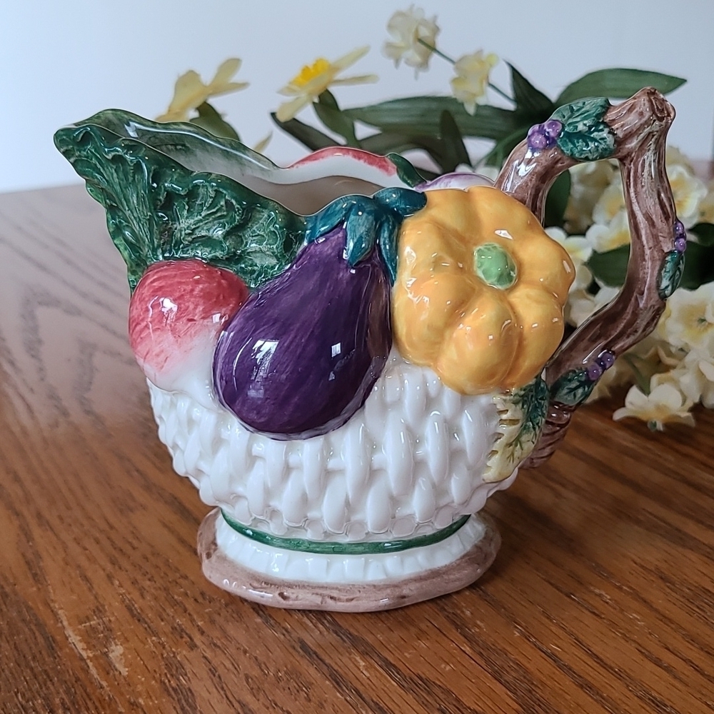 Fitz and Floyd creamer - vegetables